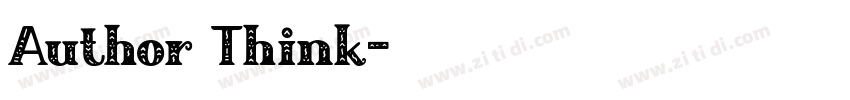 Author Think字体转换